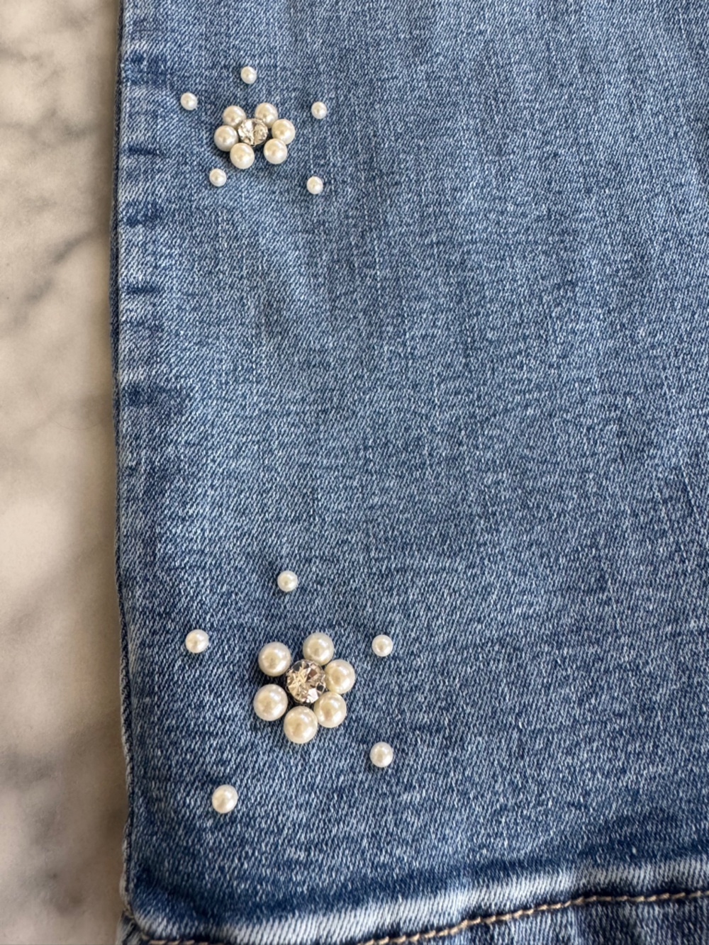SANDPIPER embellished Light Wash Denim Jeans - Picture 3 of 6